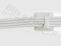 Adhesive saddle 20x20mm white